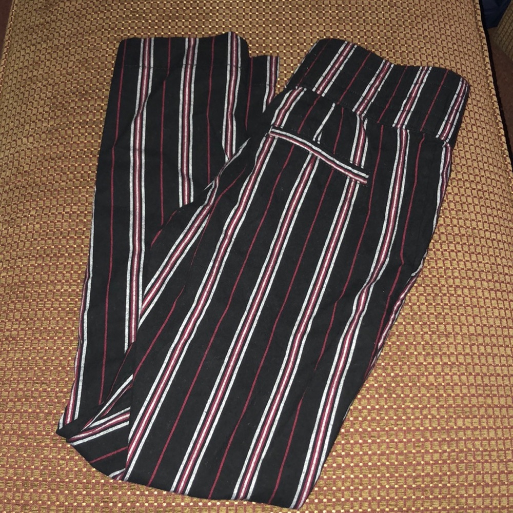 Hollister High Rise Striped Taper Pants